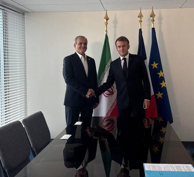 دیدار روسای جمهور ایران و فرانسه در نیو یورک/ صدا و سیما