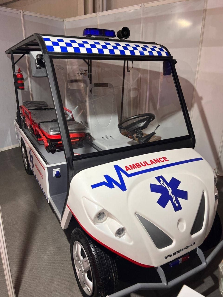 بکارگیری آمبولانس برقی برای اولین بار در بیمارستان فاطمی اردبیل 