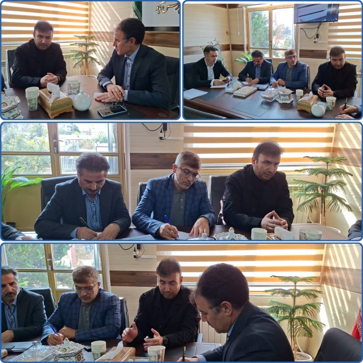 دیدار معاون بهره برداری شرکت آب منطقه ای استان اردبیل با فرماندار شهرستان مرزی پارس آباد مغان