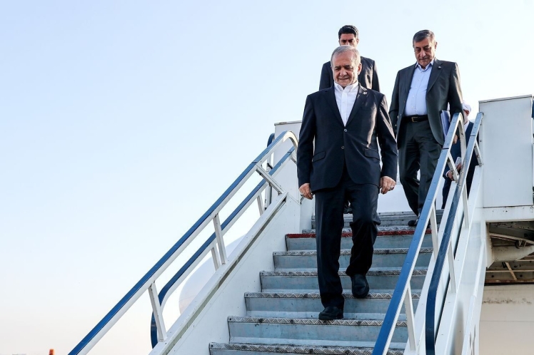 پزشکیان وارد کردستان شد